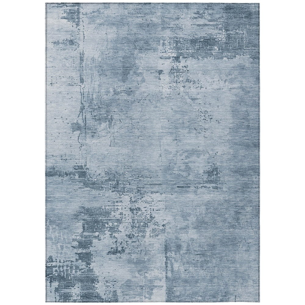 HomeRoots Abstract Transitional Rectangle Outdoor Rug