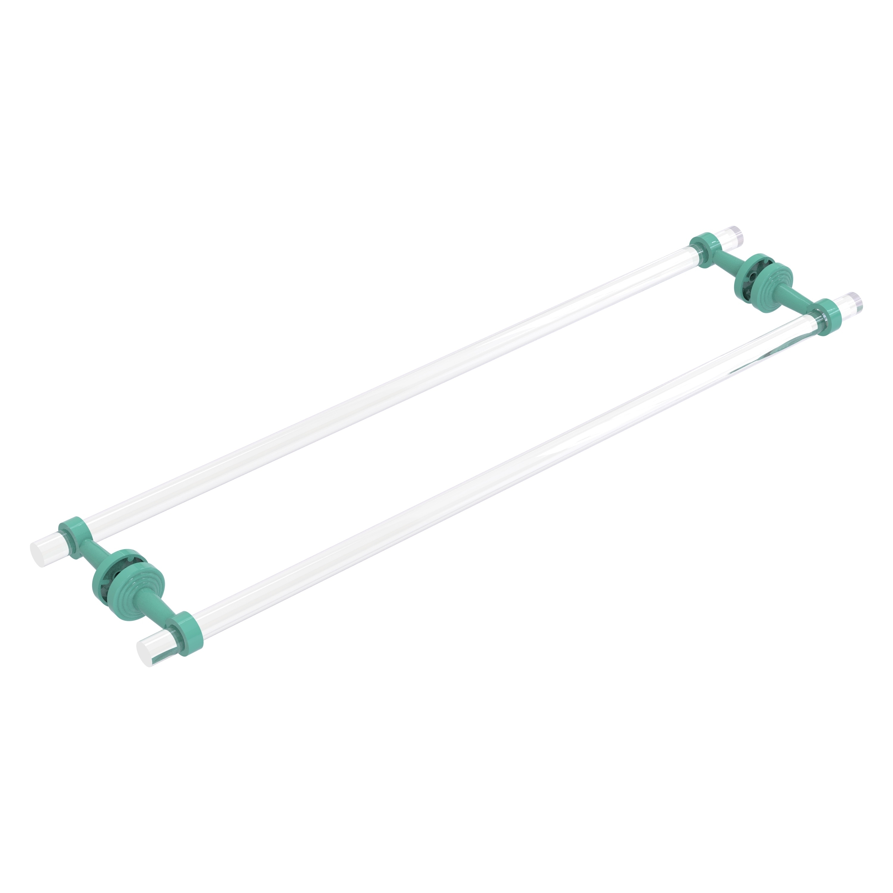 Allied Brass Pacific Beach Collection 18 Inch Back to Back Shower Door Towel Bar