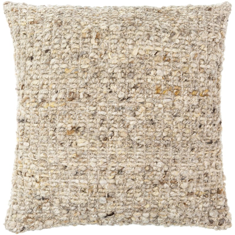 Lorett Hand Woven Wool Throw Pillow