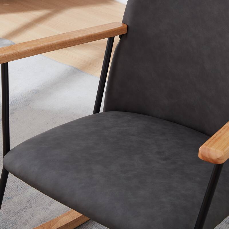 Accent Rocking Chair with Adjustable Headrest Pillow