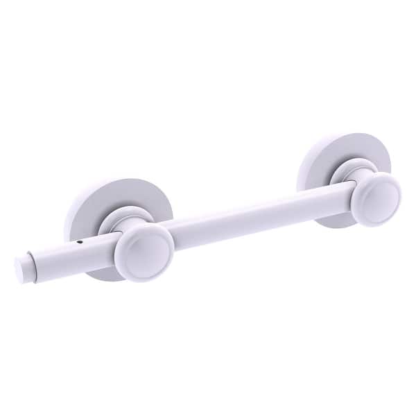 slide 2 of 6, Allied Brass Pop-Out Closet Rod - The Versatile Solution for Temporary Storage Matte White