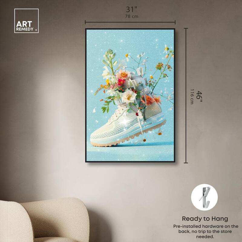 Light Sneaker Bouquet Canvas by Art Remedy