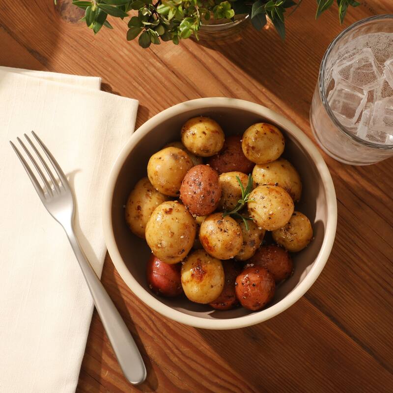 Gibson Elite - Made in Portugal - Port Gaia 4 Piece Cereal Bowl Set, 6.2" Stoneware Reactive Glaze, Dessert & Snack Bowls