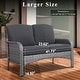preview thumbnail 13 of 60, OVIOS 4-piece Water-Resistant Wicker Deep Seating Outdoor Sofa Set