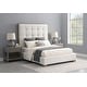 preview thumbnail 1 of 17, Cape Cod Stain-Resistant Upholstered Bed Ivory - King