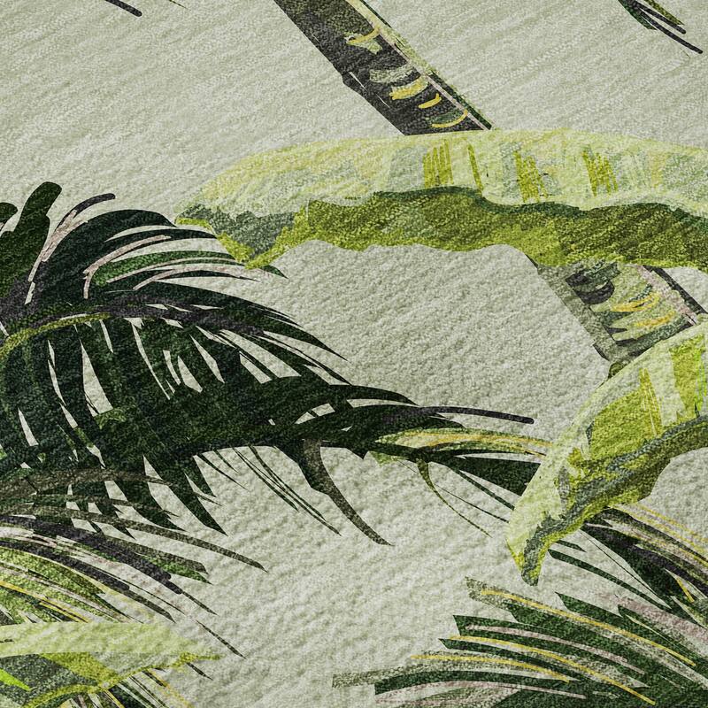 Premium Washable Super Soft Tropical Palm Tree Mayfield Rug