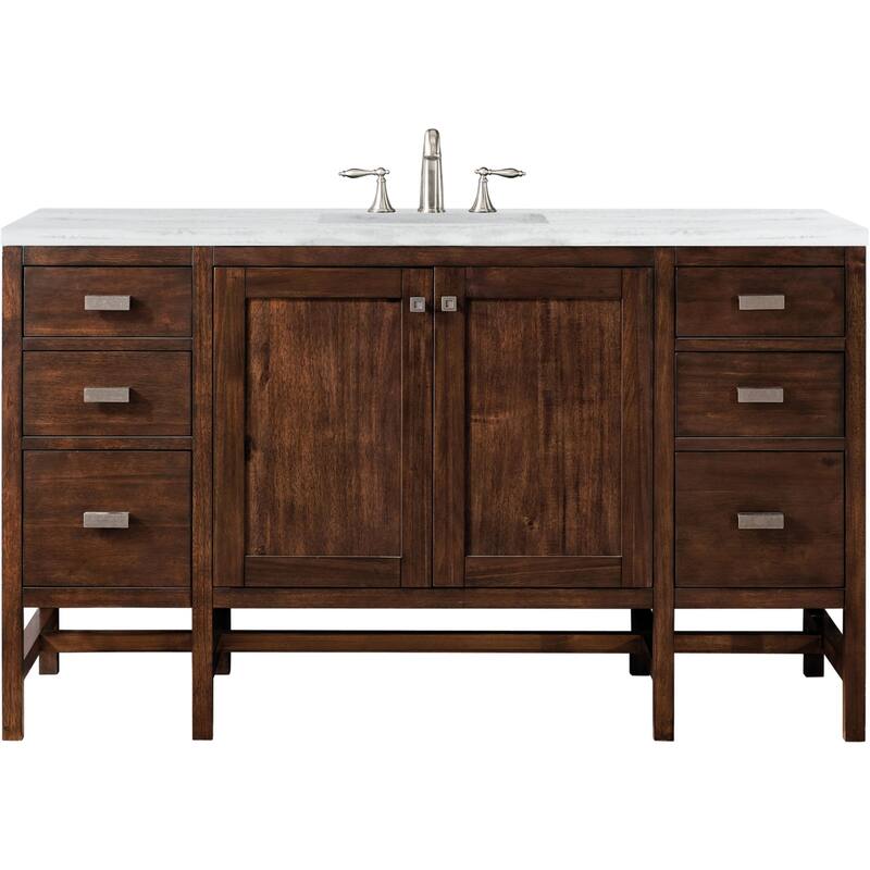 James Martin Vanities Addison 60" Single Basin Hardwood Vanity Set - Mid Century Acacia - Wood Finish