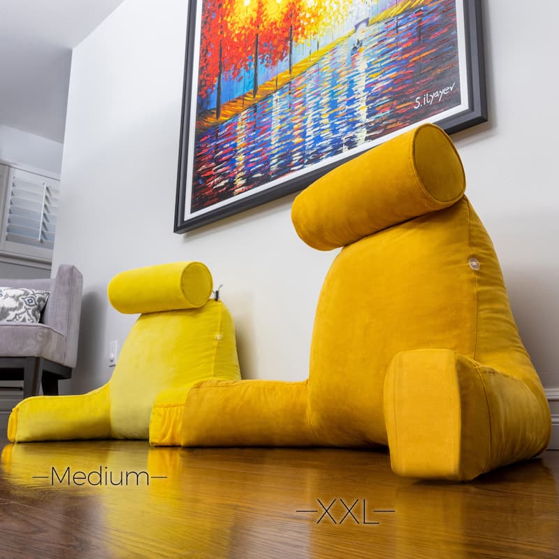 Husband Bedrest Micro-Suede Reading Pillow