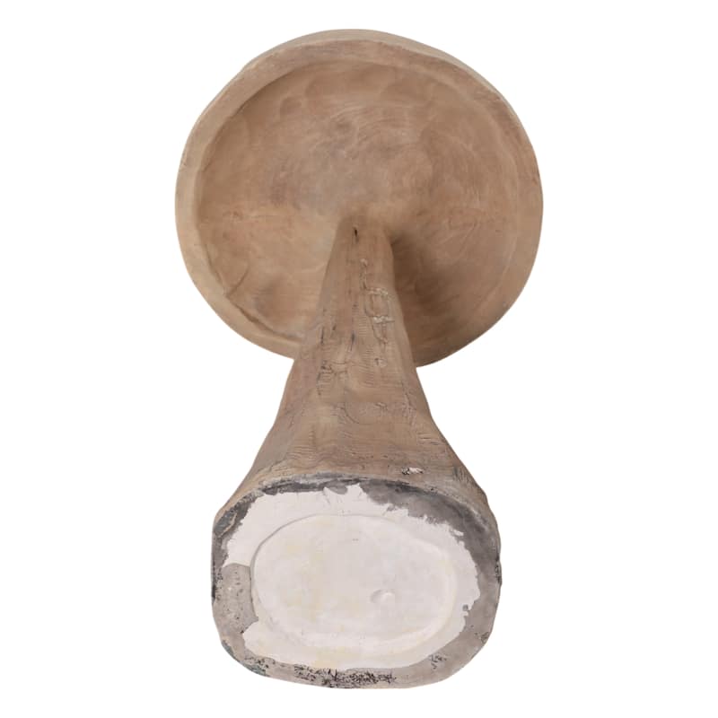 Polyresin Garden Statuary Mushroom-Inspired Design - 32" Brown
