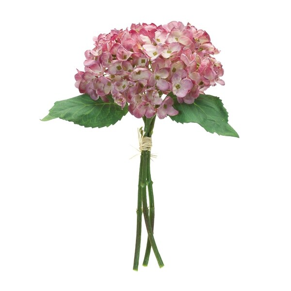 Hydrangea4937　0203 21” Hydrangea Bunch - 6 Heads - Ivory - LO Florist Supplies