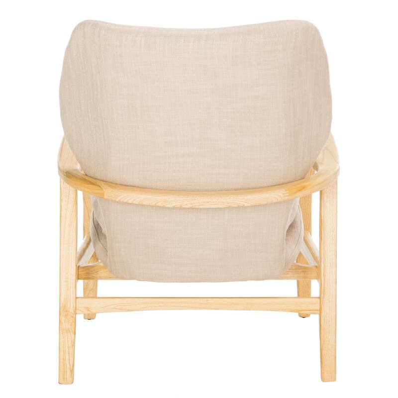 SAFAVIEH Elenora Beige/ Natural Accent Chair - 28" x 26" x 34.3" - 28Wx26Dx34H