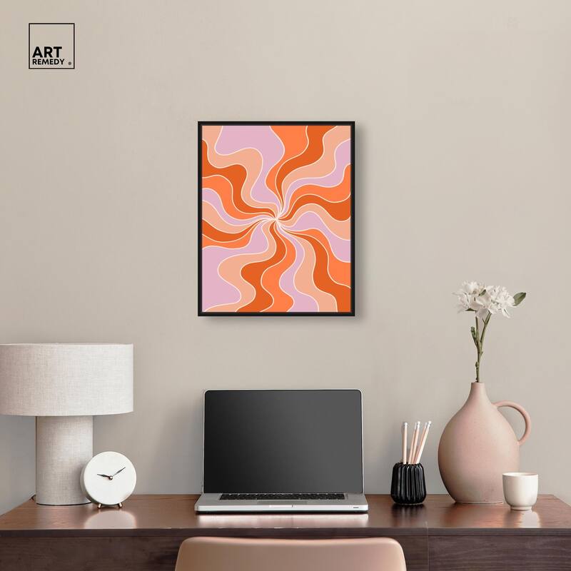 Carnaval Retro Curves II Canvas by Art Remedy