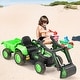 preview thumbnail 2 of 7, EROMMY Remote-Controlled Electric Excavator Ride-On Toy featuring Horn, LED Lights, Music Player, and Safety Belt