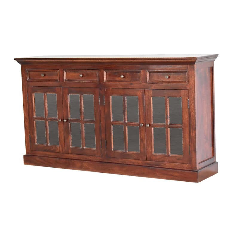 Artisan Furniture Solid Wood Large Cherry Glazed Sideboard - Cherry