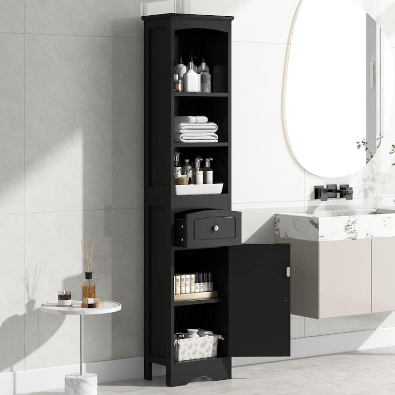 Freestanding Storage Cabinet with Drawer