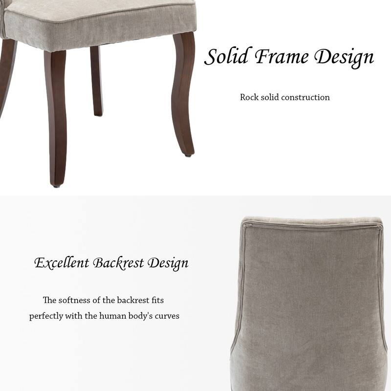 Comfy Fabric Upholstered Dining Chair (Set of 4)