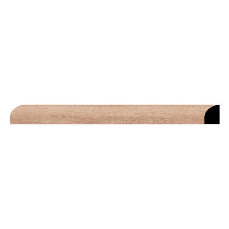 WM129: 7/16-in D x 11/16-in W x 96-in L Americraft Solid Hardwood Stain Grade Shoe Moulding - Sapele Mahogany
