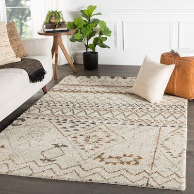 Zagora Hand-Knotted Geometric Area Rug