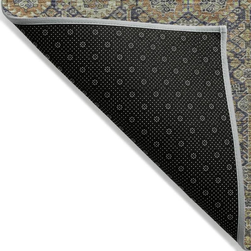 Caro Lush Floral Weather Resistant Blended Style Outdoor Rug