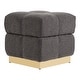 preview thumbnail 18 of 17, Furniture of America Soren Modern 18-inch Boucle Storage Ottoman with Biscuit Tufting