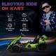 preview thumbnail 3 of 8, Battery Powered 24V Drifting Go Kart Ride on Car with Adjustable Seat, 7.5 MPH Speed, Music, Horn, Lights for Kids Ages 6-12