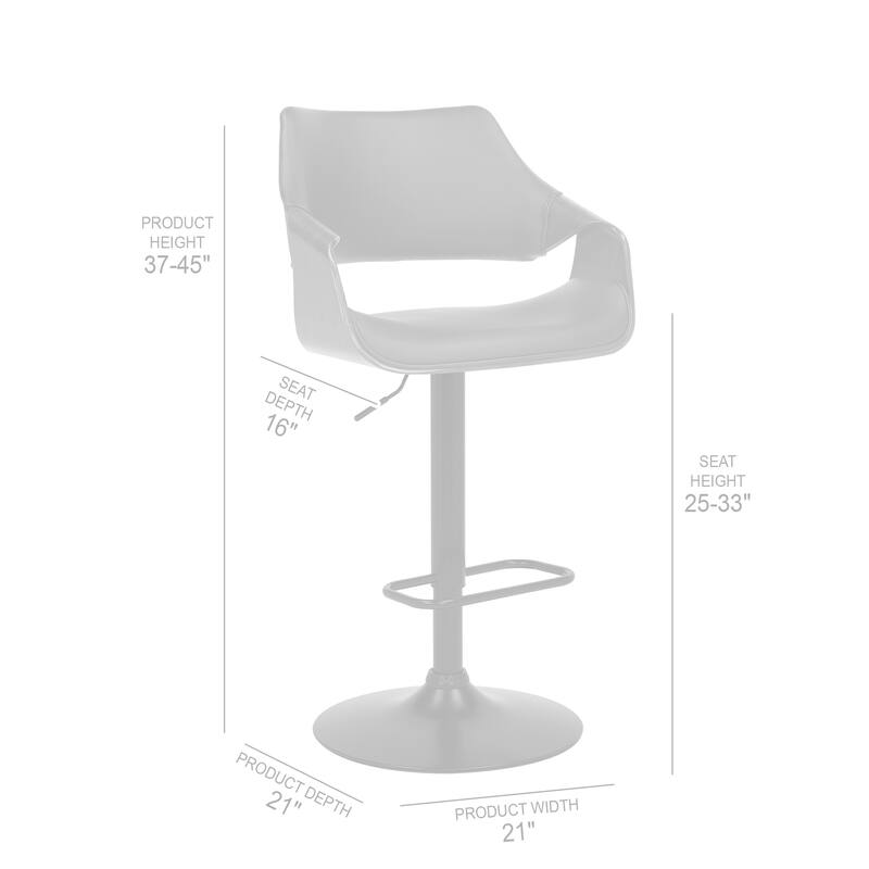 Aspen Adjustable Swivel Bar Stool