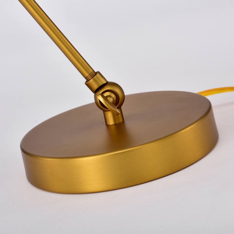 Laiba Aged Brass 1-Light Globe Glass Shade Table Lamp