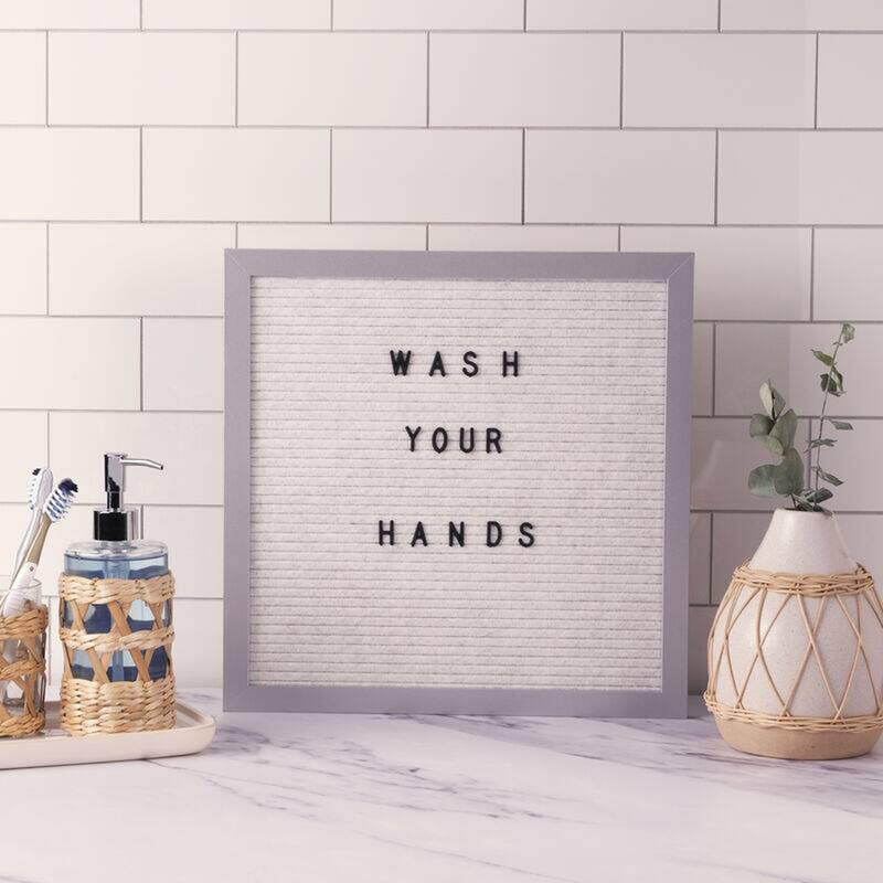 Melannco MDF White Letter Board, 14 Inch