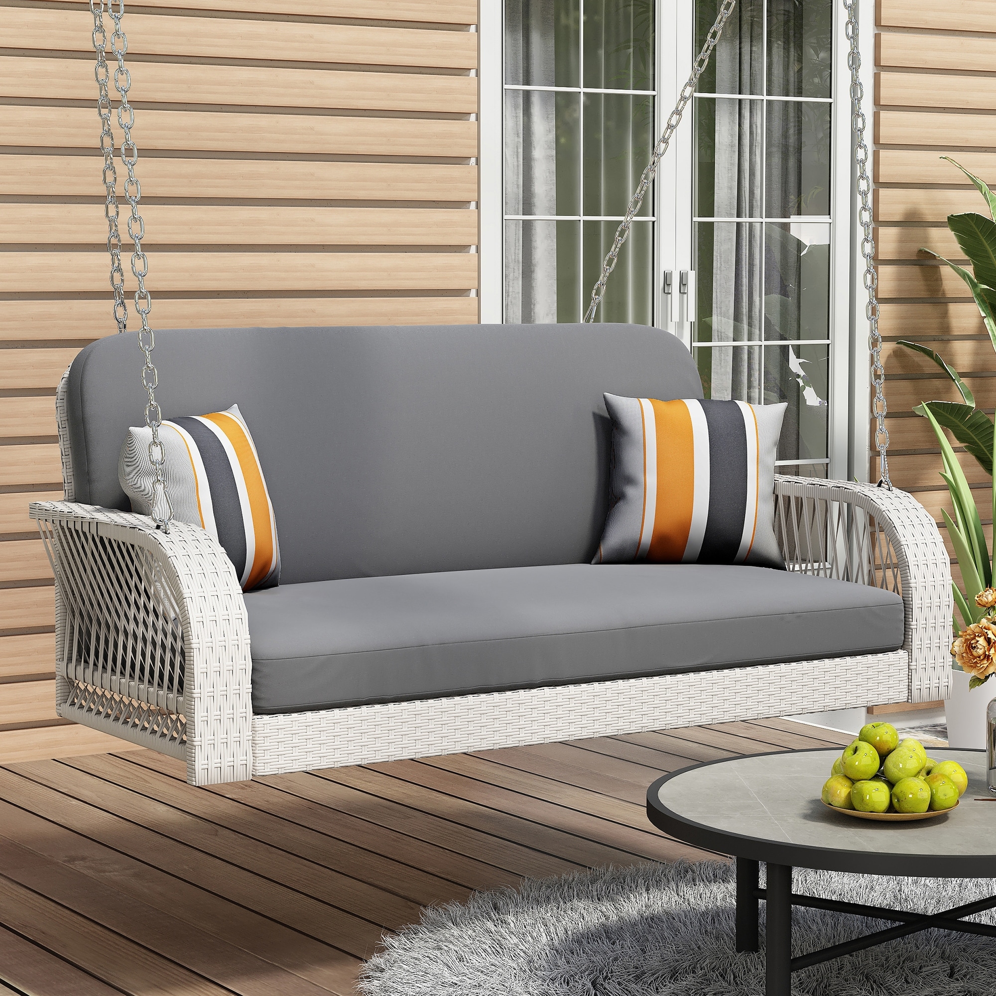 Wicker Weather Resistant Porch Swings Bed Bath Beyond