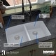 preview thumbnail 25 of 58, Karran Undermount Quartz 32 in. 50/50 Double Bowl Kitchen Sink Kit