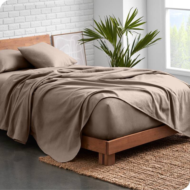 Bare Home Organic Cotton Flannel Sheet Set