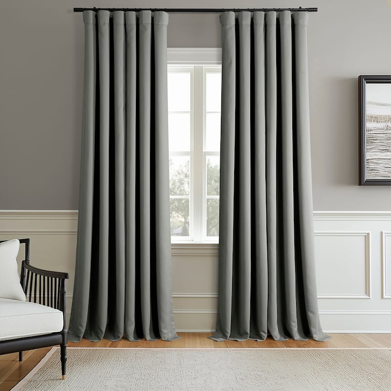Exclusive Fabrics Room Darkening Curtains for Bedroom & Living Room Curtains - Window Drapes (2 Panels).