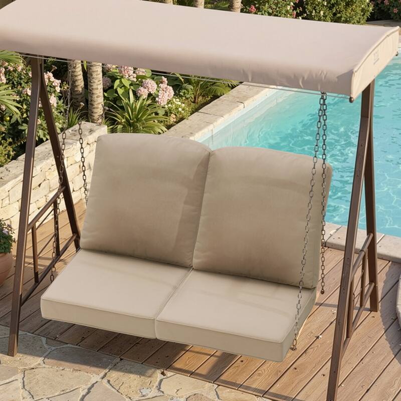 Pellebant 22 x 21 x 3.5 in Patio Deep Seat Chair Outdoor Cushion Set