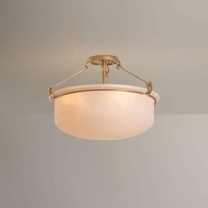 Hudson Valley Lighting 1553 Lowerre 3 Light 22" Wide Semi-Flush Bowl