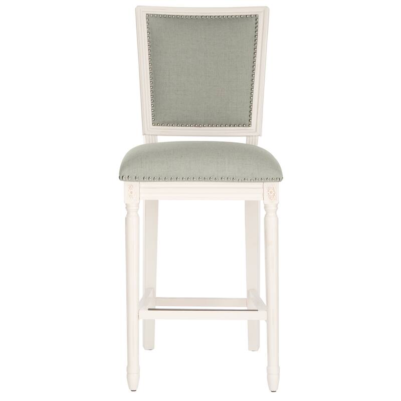 SAFAVIEH Rusmira-30 Inch Rectangular Bar Stool (Set of 2) - 23.5" x 19.3" x 47.3" - 19Wx24Dx47H