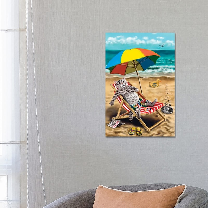 iCanvas "On The Beach" by Anastasia Evgrafova Canvas Print - 26x18x1.5