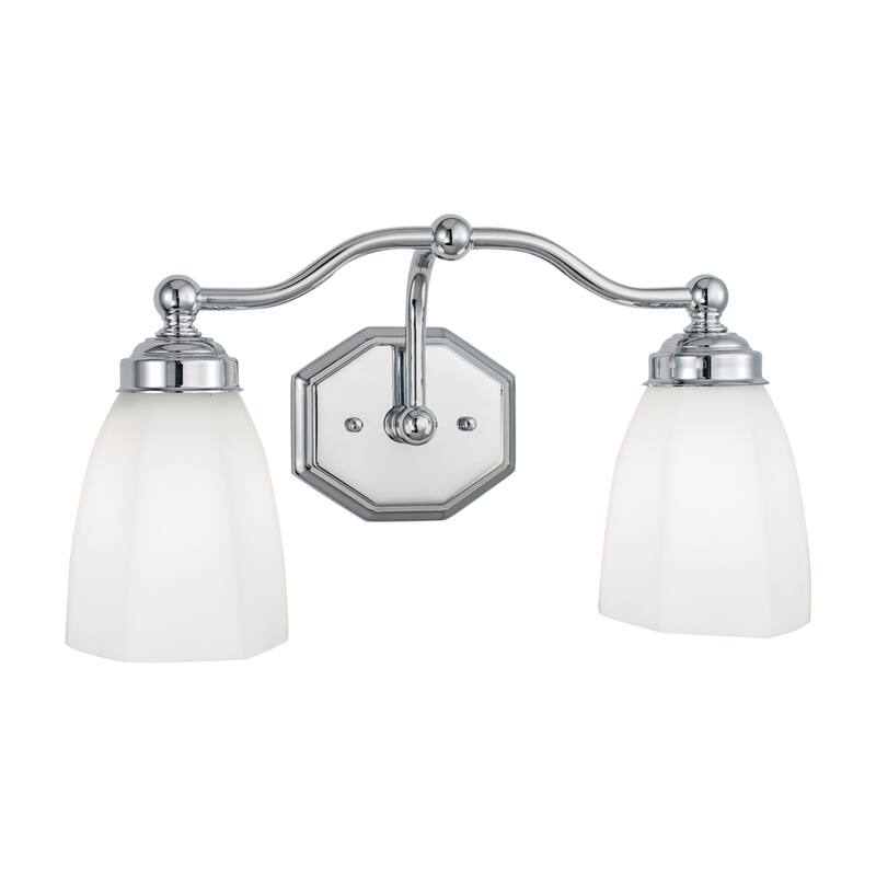 Trevi 17-inch Wide 2-Light Vanity Light in Brushed Nickel - 8 - 8