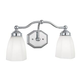 Trevi 17-inch Wide 2-Light Vanity Light in Brushed Nickel - 8