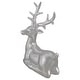 preview thumbnail 3 of 2, 10" Metallic Silver Sitting Reindeer Christmas Tabletop Decor