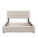 preview thumbnail 4 of 4, Upholstered Platform Bed with 2 Drawers and 1 Twin XL Trundle Perfect to Any Room