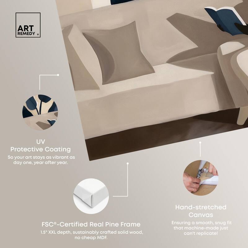 Void Reader II Canvas by Art Remedy, Gallery Wrapped