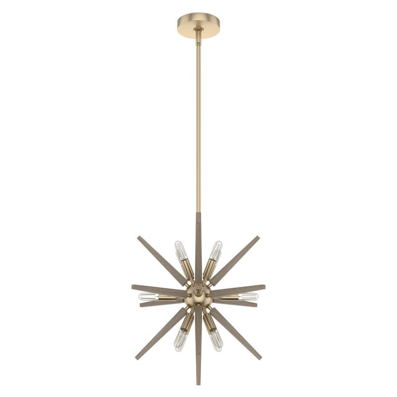 Hunter Jupiter Star Pendant - Entry, Dining Room - Mid-Century Modern, Sputnik
