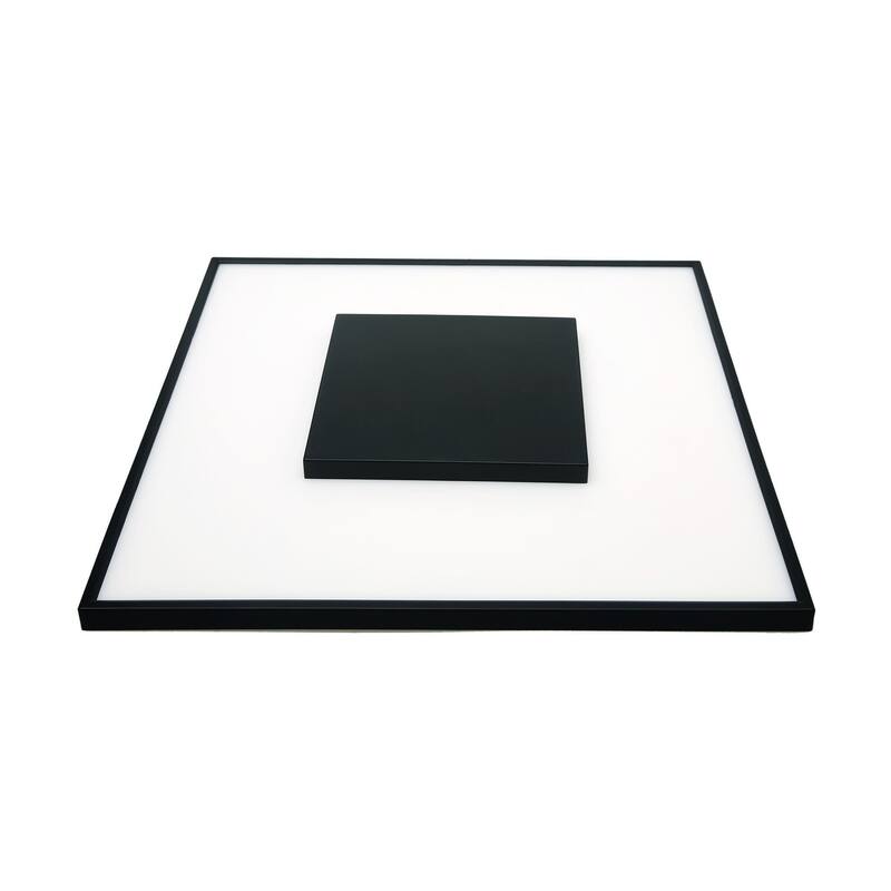 Nuvo Lighting 13" Wide LED Flush Mount Square Ceiling Fixture - 277 - Black