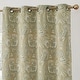 preview thumbnail 8 of 46, HLC.me Paris Paisley Print Light Reducing Filtering Grommet Window Curtain Panels - Set of 2
