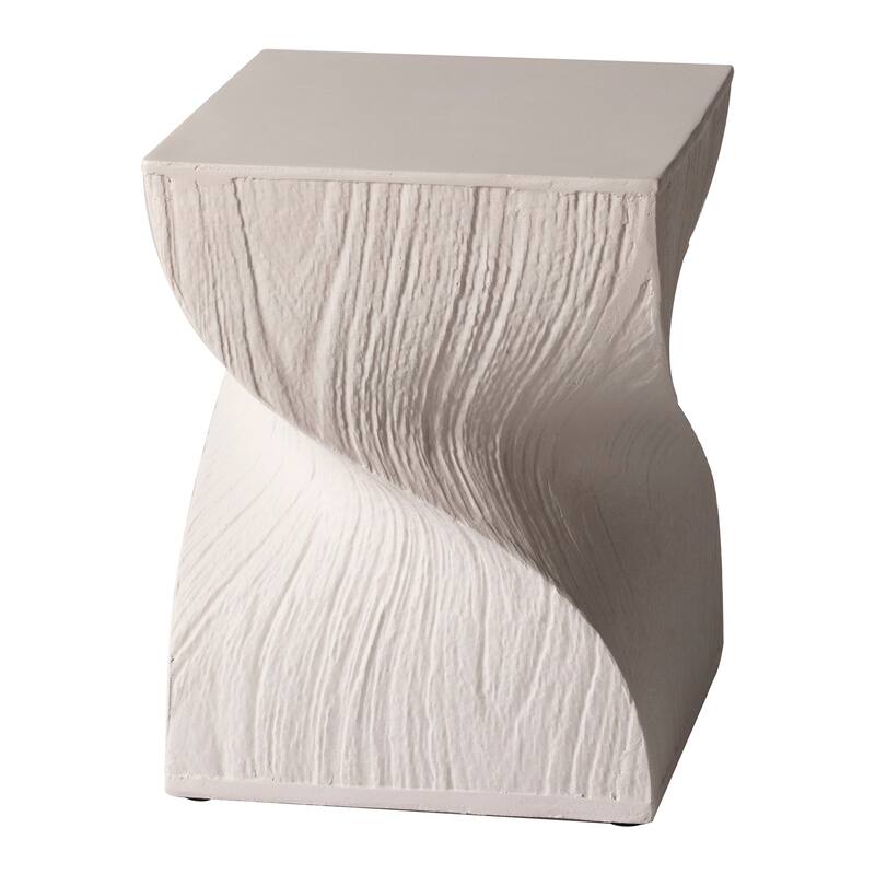 Onyx Square Side Table in Fiberstone Modern Accent Side Table for Indoor and Outdoor