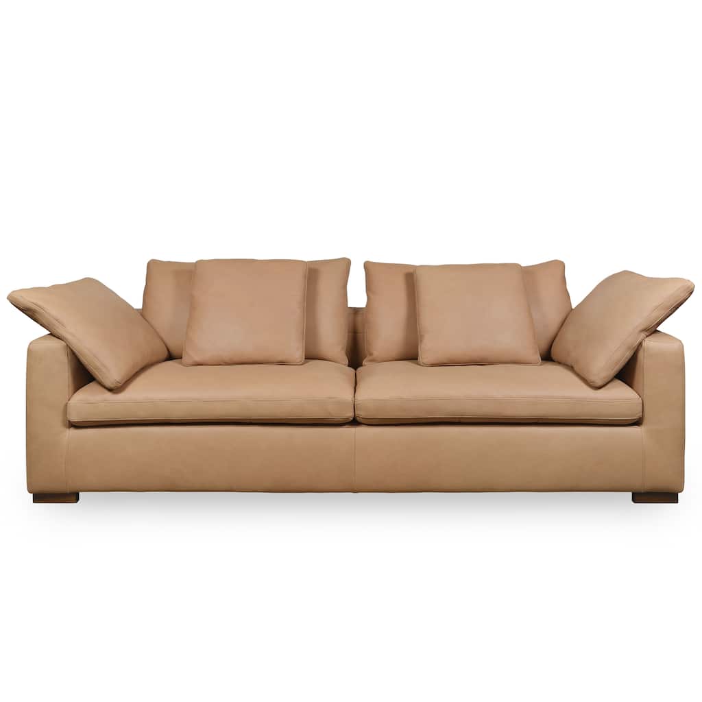 SAFAVIEH Couture Blanca Upholstered Sofa with Pillows - 98"W x 40"D x 36"H