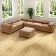 Option 6 Seater with Ottoman Camel