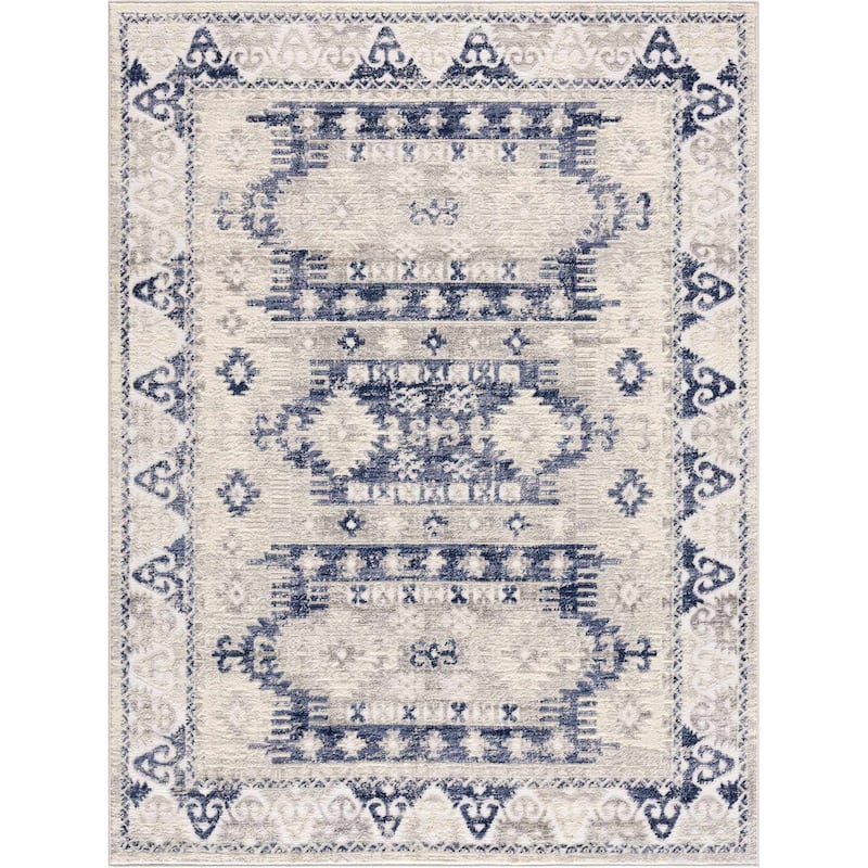 Brend Traditional Oriental Medallion Area Rug