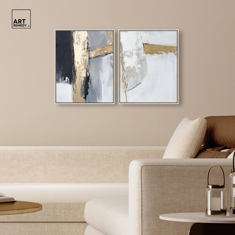 Cracks of Creation II Canvas Set of 2 by Art Remedy