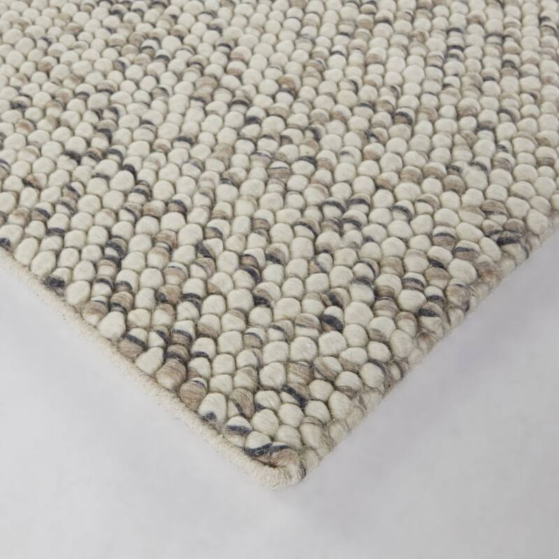 Pebbles Soft Textured Wool Area Rug